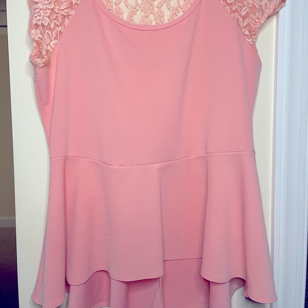3X plus size peplum top